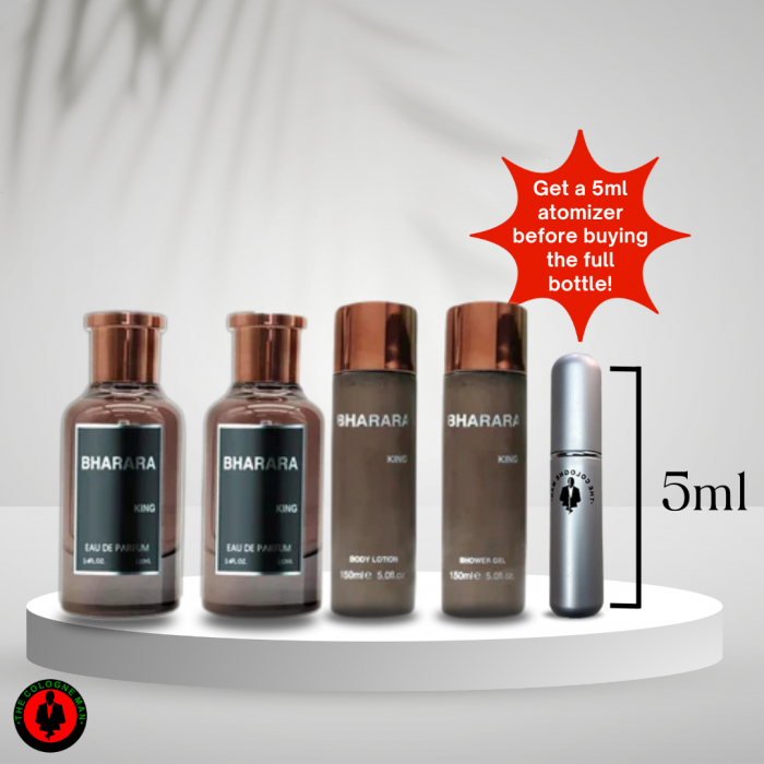 Bharara King 4 Gift Pc Set for Men EDP SP (3.4, SG 6.8, AS 3.4, BL 5.0 OZ)