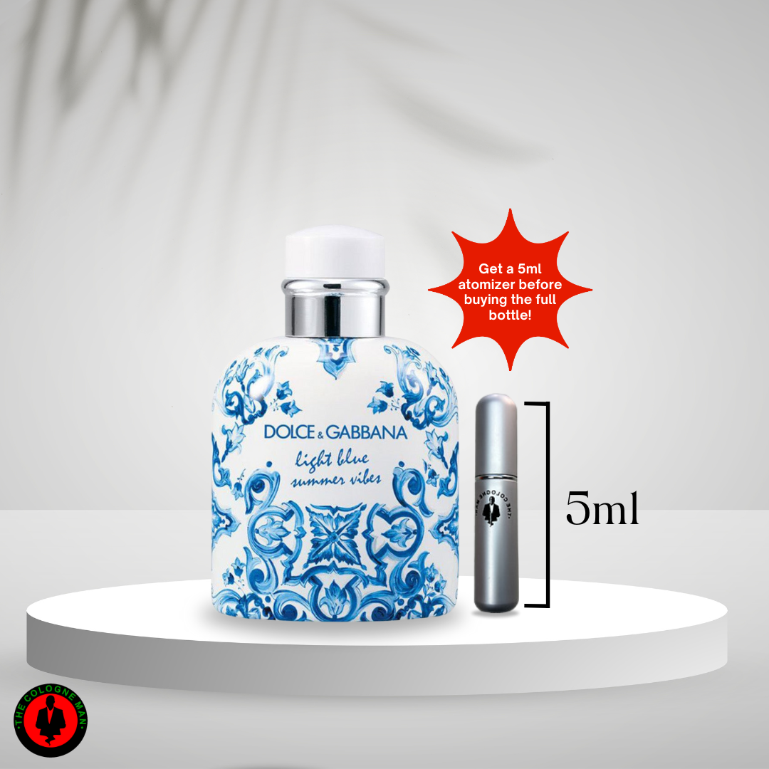 DOLCE & GABBANA Light Blue Summer Vibes For Men EDT SP - Atomizer 5ML