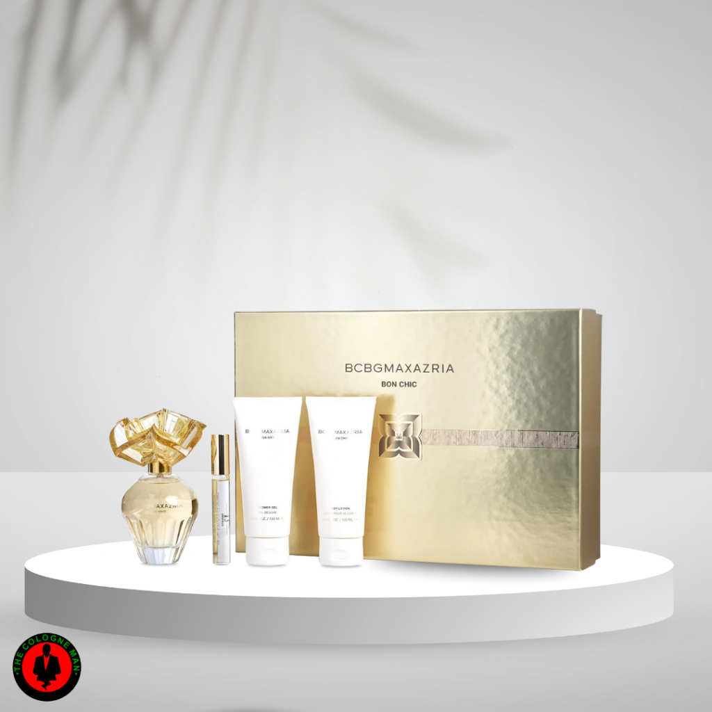 Bcbgmaxazaria Bon Chic 4 Piece Gift Set Body Lotion Shower Gel Rollerball Mini.