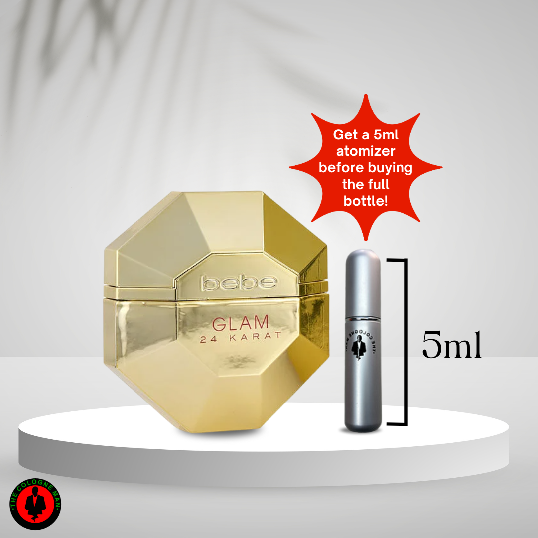 Bebe Glam 24 Karat For Women Eau De Parfum Spray 3.4 Oz By Bebe New Authentic (2)
