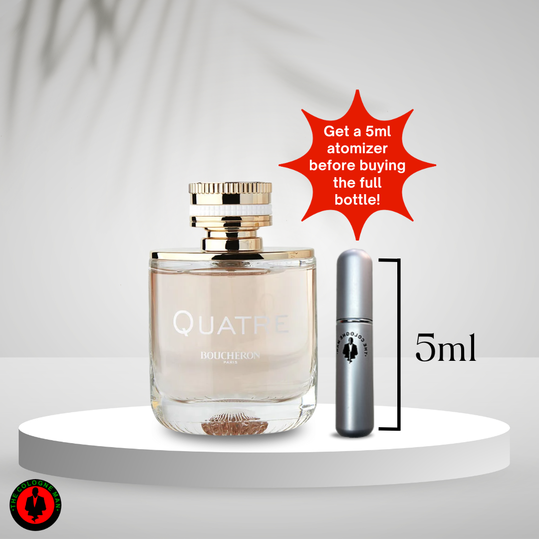 Boucheron Quatre For Women Edp Spray 1.7 and 3.4 Oz Authentic New Box Sealed