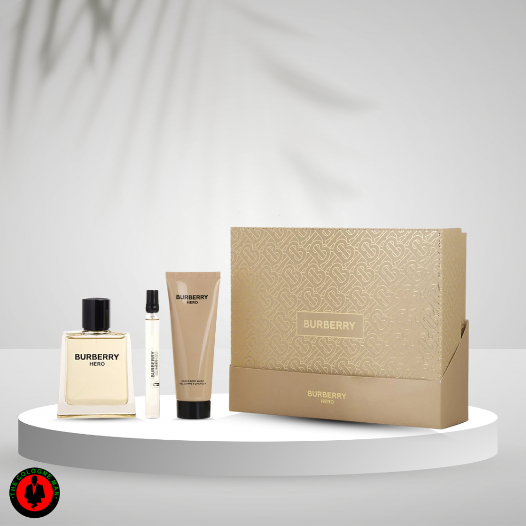 Burberry Hero 3 Pc Set For Men Edt Sp 3.3, Sp 0.3, Sg 2.5 Oz Authentic Sealed