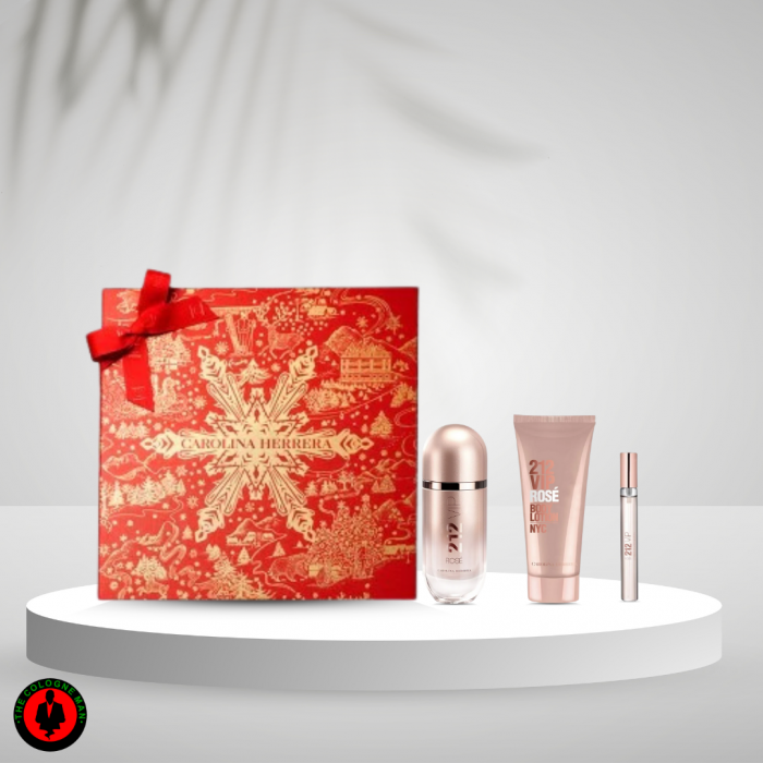 Carolina Herrera 212 Vip Rose 3pc Gift Set For Women Authentic Sealed (2)