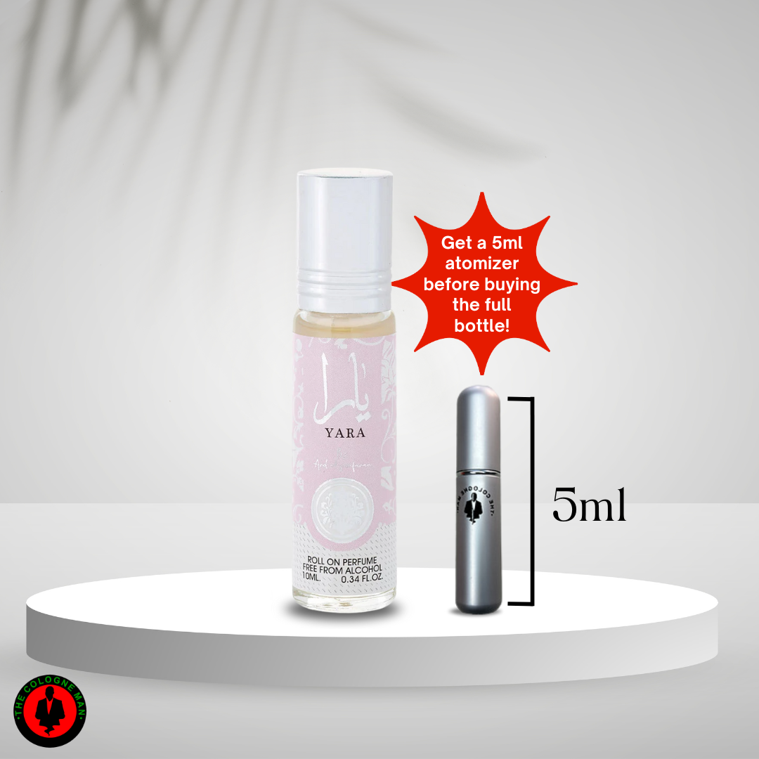 Lattafa Yara Roll On For Women Edp Sp 0.3 Oz Authentic Sealed .