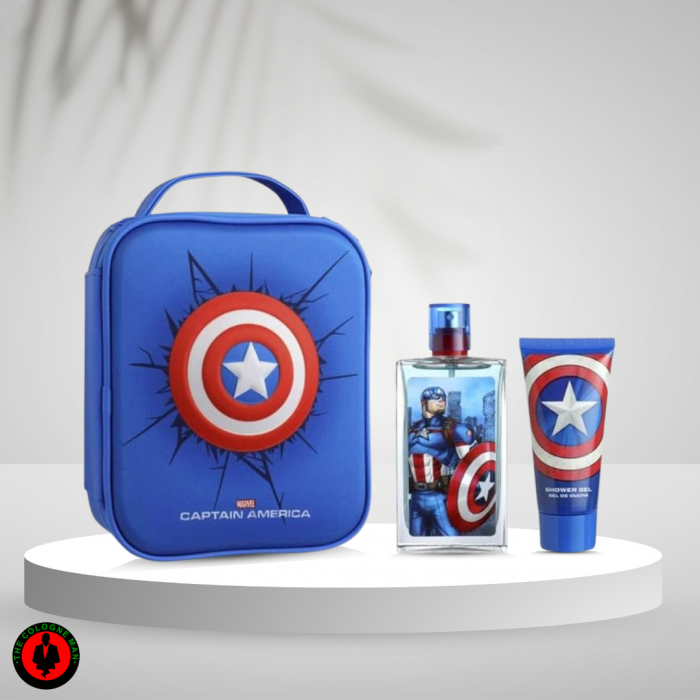 Captain America 2 Pc Set For Kids  Edt 1.7, Sg 10.0 Oz - 9009  Authentic Sealed