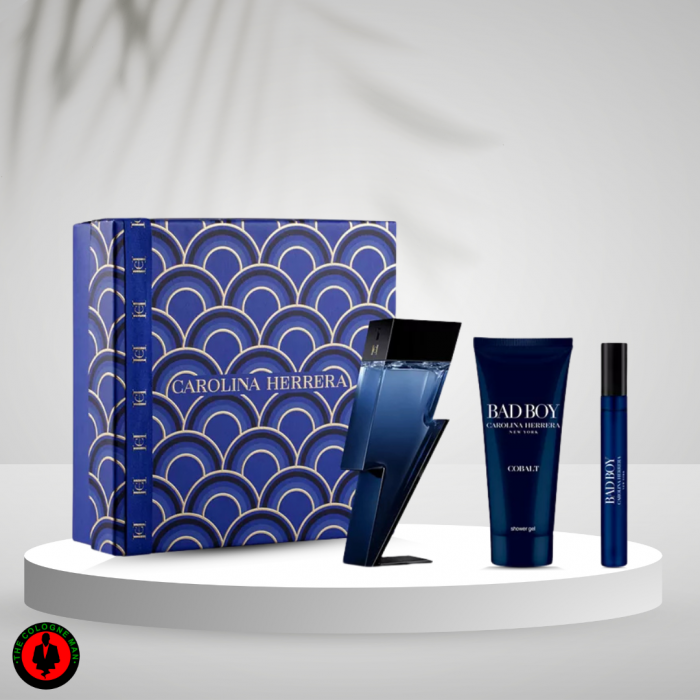 Carolina Herrera Bad Boy Cobalt 3 Pc Set For Men Edp Authentic Sealed