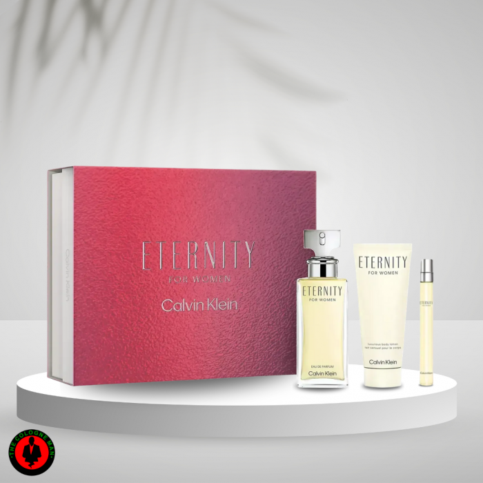 Calvin Klein Eternity 3pc Set For Women Edp Sp 3.4, Bl 3.3, 0.33 Oz Authentic Sealed