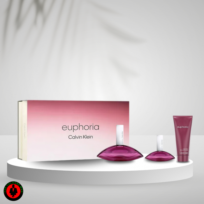 Calvin Klein Euphoria 3pc Set For Women Edp Sp 3.4, Bl 3.4, Sp 1.0 Oz Authentic Sealed