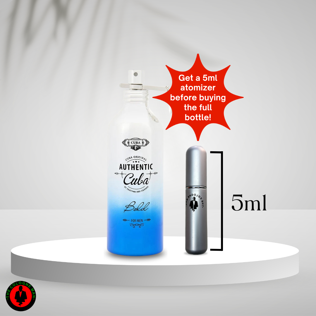 Cuba Authentic Bold For Men Edt Sp 3.4 Oz Authentic New Box Sealed