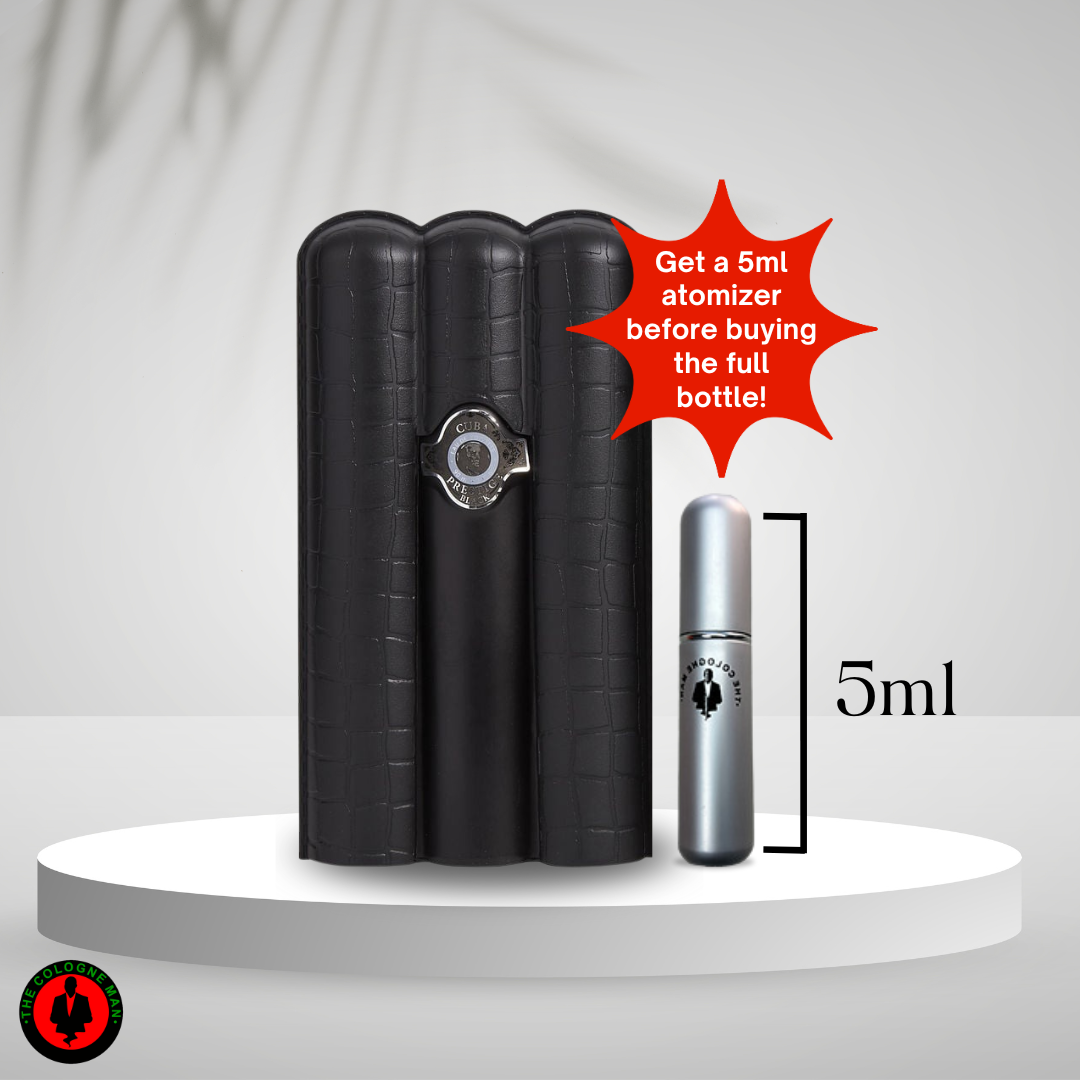 Cuba Prestige Black For Men Edt Sp 3.0 Oz Authentic New Box Sealed