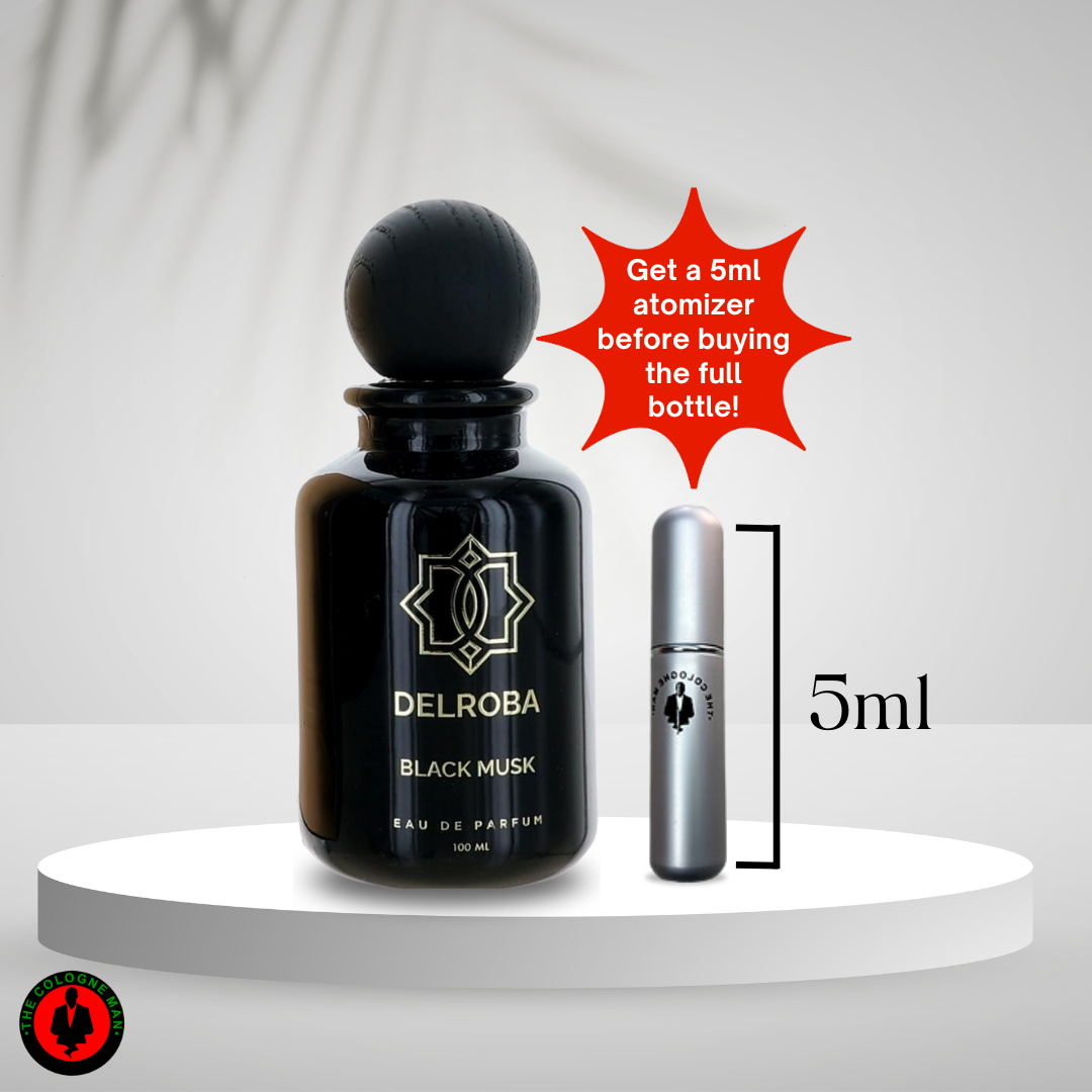 Delroba Black Musk For Men Edp Sp 3.4 Oz Authentic New Box Sealed