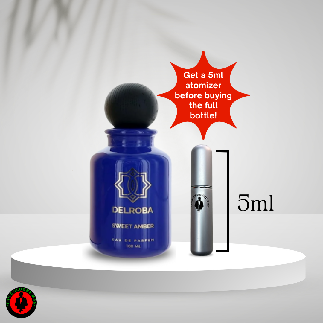 Delroba Sweet Amber For Men Edp Sp 3.4 Oz Authentic New Box Sealed
