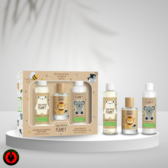 Eau My Planet 3pc Set For Kids Edt Sp 3.4, Bl 6.8, Sg 6.8 Oz - 9243 (2)