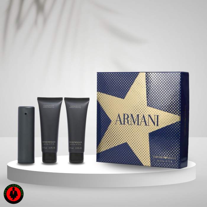 Emporio Armani 3pc Set For Men Edt Sp 1.7, Sg 2 X 2.5 Oz Authentic Sealed (2)