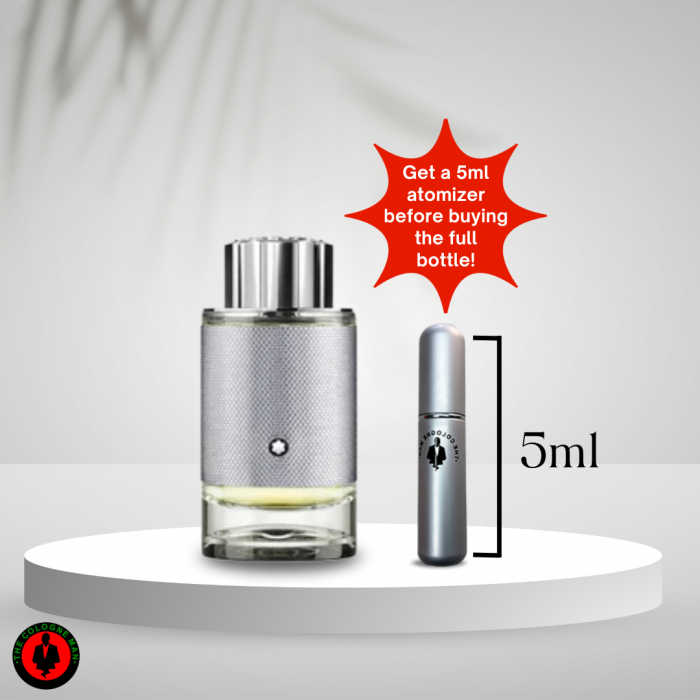Mont Blanc Explorer Platinum 3 Gift Pc Set for Men EDP SP (3.4, SG 3.4, SP 0.25 OZ)