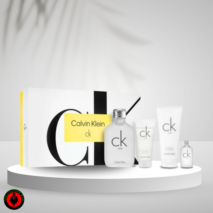 Calvin Klein One 4pc Set Unisex Edt Sp 6.7, Edt 0.5, B/L 6.7, S/G 3.3 Oz Authentic Sealed