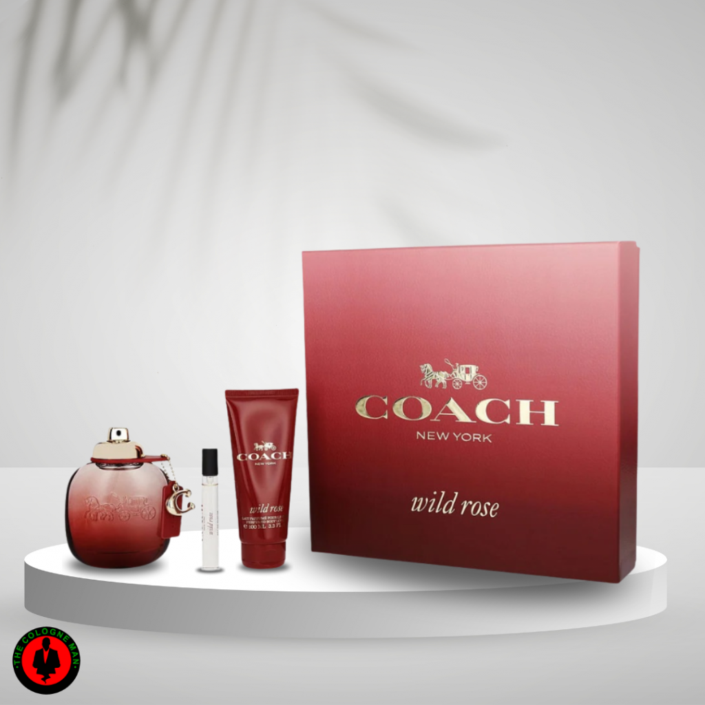 Coach Wild Rose 3pc Set For Women Edp Sp 3.0 Bl 3.4, Oz Pouch Authentic Sealed