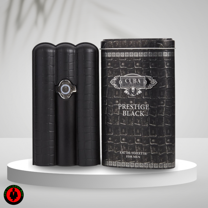 Cuba Prestige Black For Men Edt Sp 3.0 Oz Authentic New Box Sealed