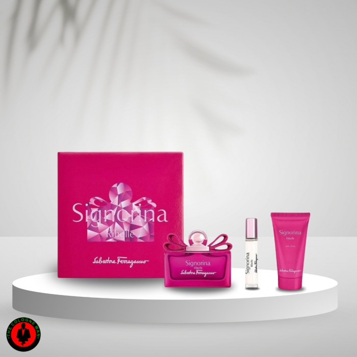 Ferragamo Signorina Ribelle 3pc Set For Women Edp Sp 3.4, Bl 1.7, Sp 0.34 Oz (2)