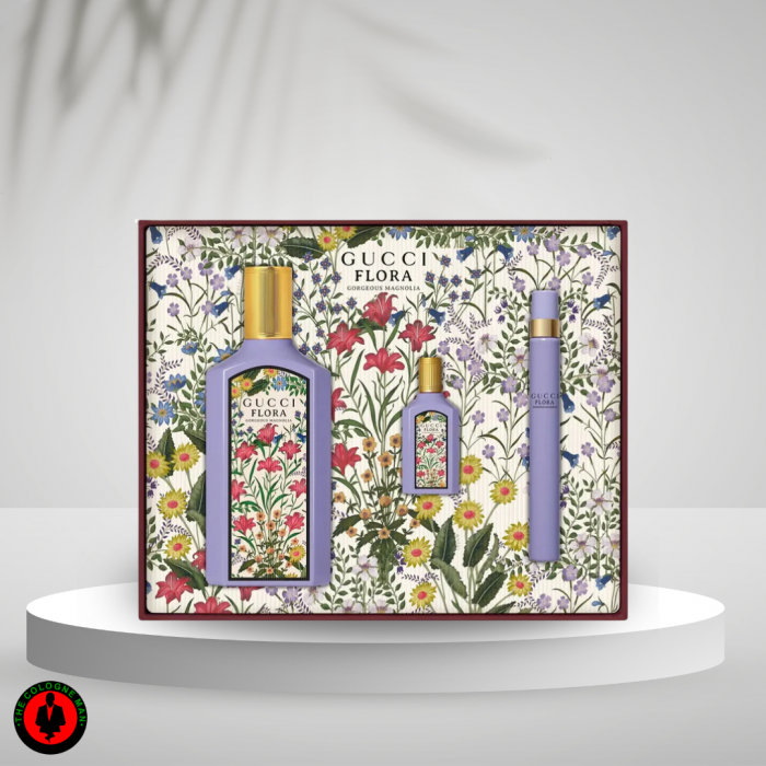 Gucci Flora Gorgeous Magnolia 3pc Set For Women Edp Authentic Sealed (1)