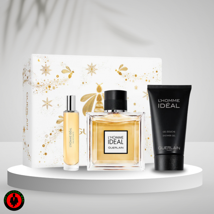 Guerlain L Homme Ideal 3pc Set For Men Edt Authentic Sealed (2)