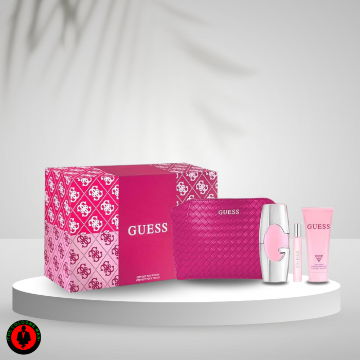 Guess 4pc Set For Women Edp Sp 2.5, Bl 3.4, Sp 0.5, Pouch Authentic Sealed (2)