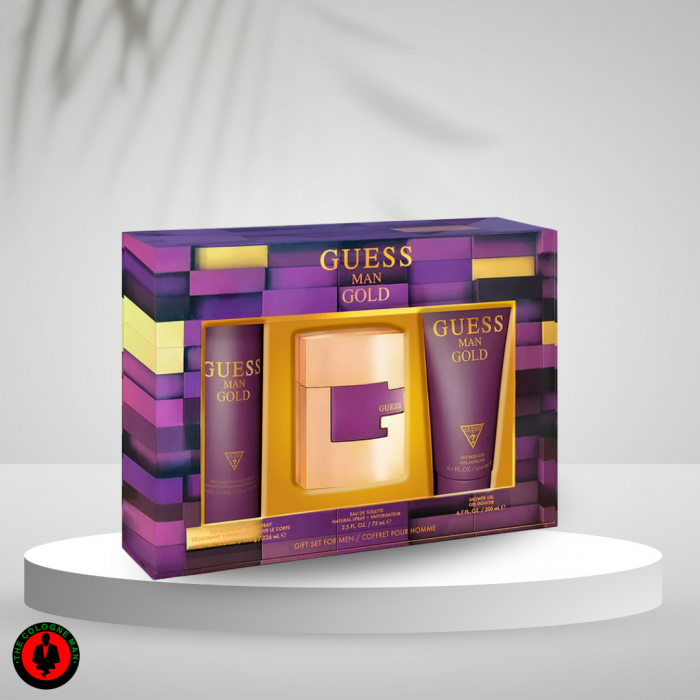Guess Gold 3pc Set For Men Edt Authentic New Box Sealed (1)